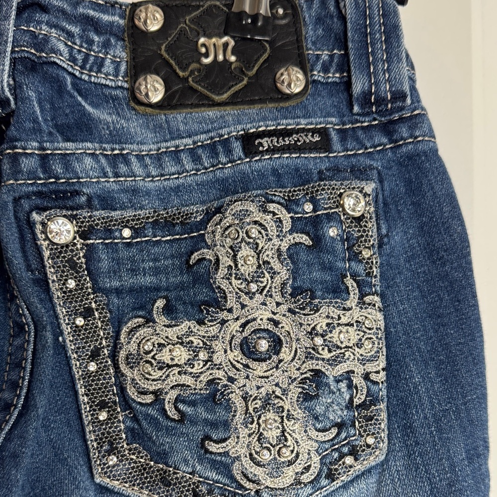 Miss Me Dark Blue Flare Jeans